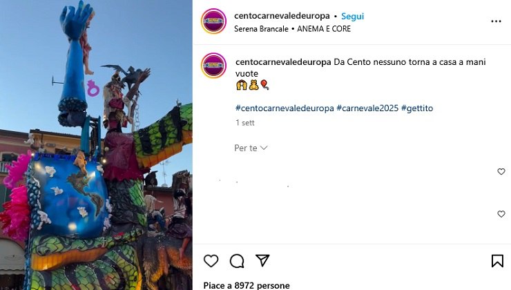 Carnevale di Cento, uno dei momenti iconici - adginforma.it - 20250225