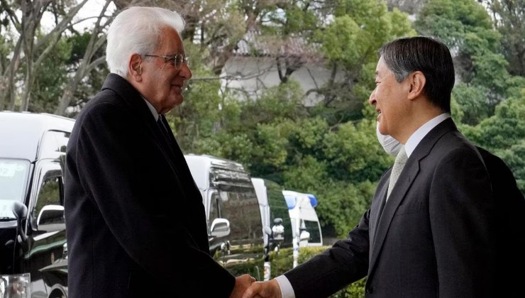 Mattarella e Naruhito