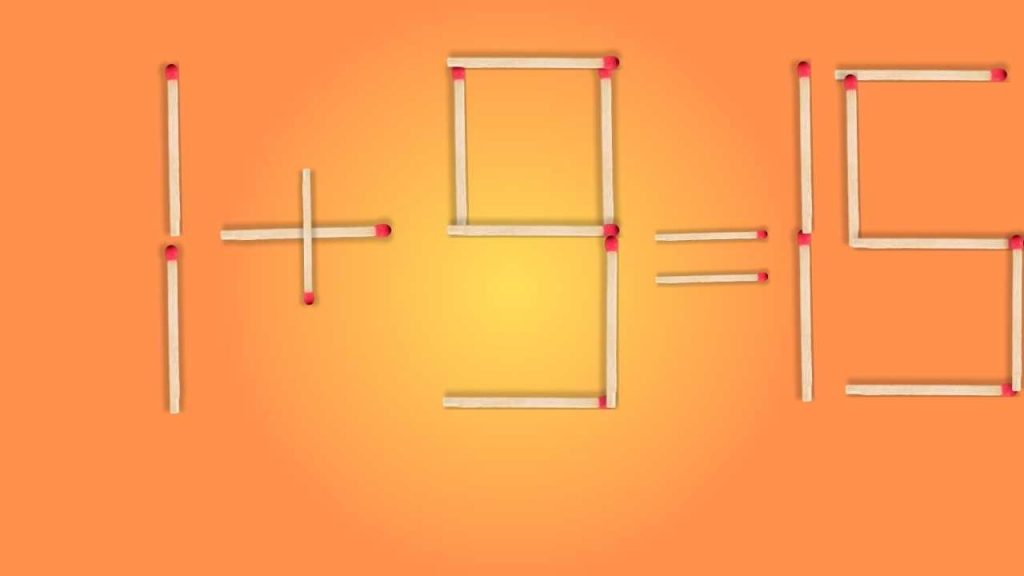 TEST MATEMATICO, muovi i fiammiferi e trovi la soluzione: se ce la fai in meno di 30 secondi sei un genio